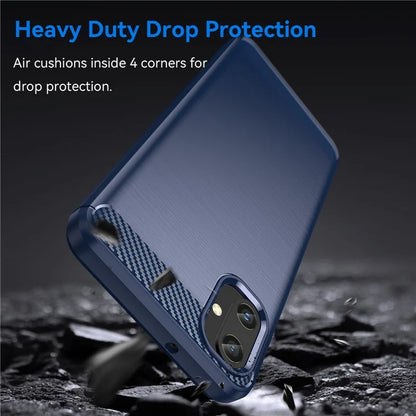 For Samsung Galaxy A05 4G Case Anti-Scratch Cover TPU Carbon Fiber Texture Phone Shell