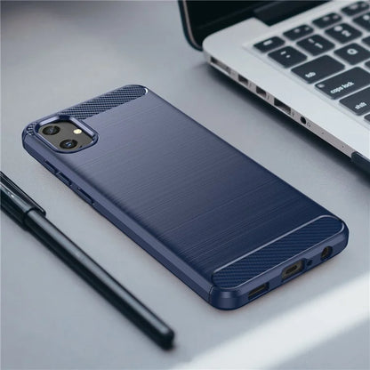 For Samsung Galaxy A05 4G Case Anti-Scratch Cover TPU Carbon Fiber Texture Phone Shell