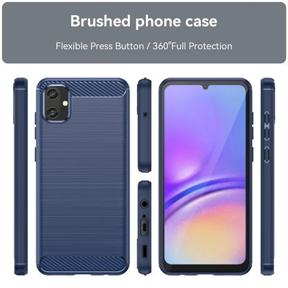 For Samsung Galaxy A05 4G Case Anti-Scratch Cover TPU Carbon Fiber Texture Phone Shell