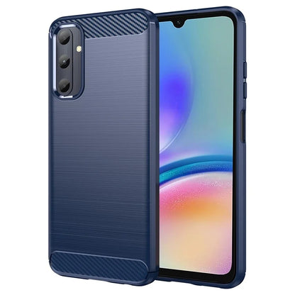 For Samsung Galaxy A05s 4G Case Brushed TPU Phone Cover with Carbon Fiber Texture