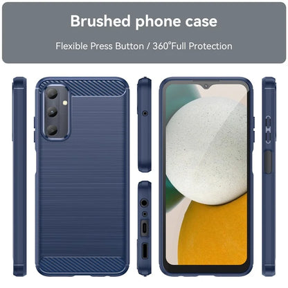 For Samsung Galaxy A05s 4G Case Brushed TPU Phone Cover with Carbon Fiber Texture