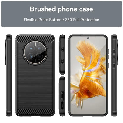 For Huawei Mate 50E 4G / Mate 50 4G Case Slim-Fit Cell Phone Cover TPU Carbon Fiber Texture Shell