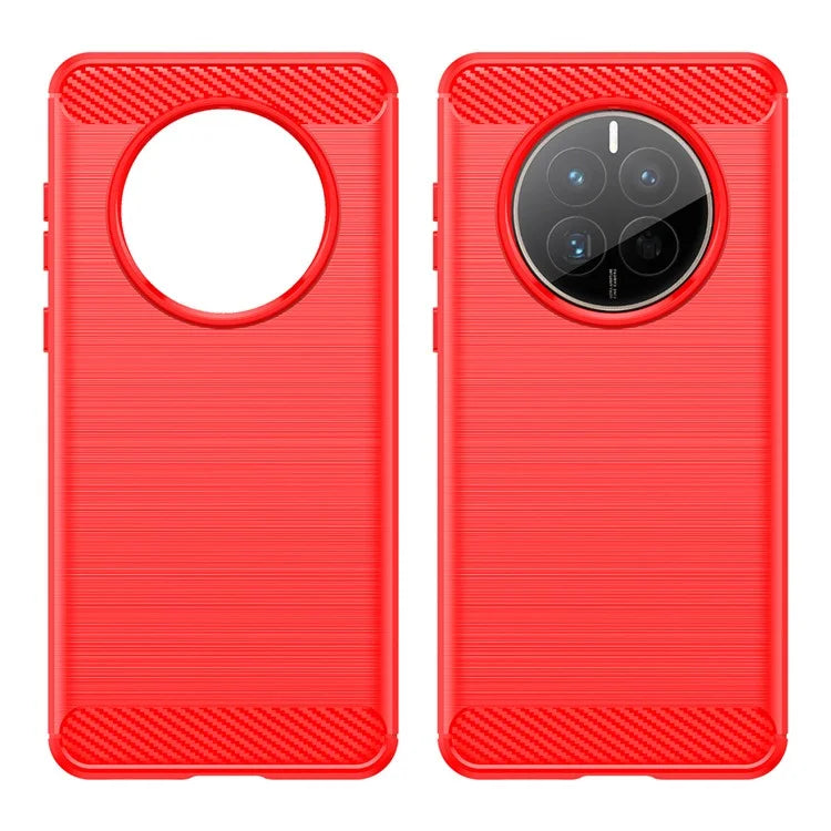 For Huawei Mate 50E 4G / Mate 50 4G Case Slim-Fit Cell Phone Cover TPU Carbon Fiber Texture Shell