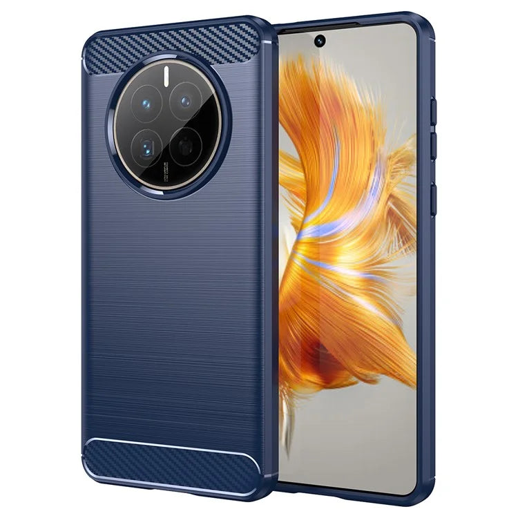 For Huawei Mate 50E 4G / Mate 50 4G Case Slim-Fit Cell Phone Cover TPU Carbon Fiber Texture Shell