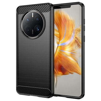 For Huawei Mate 50 Pro 4G Case Anti-Scratch TPU Phone Shell Carbon Fiber Texture Phone Protector