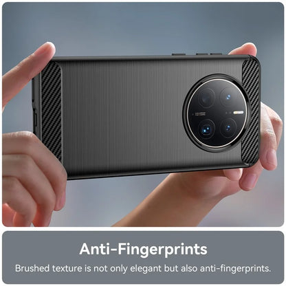 For Huawei Mate 50 Pro 4G Case Anti-Scratch TPU Phone Shell Carbon Fiber Texture Phone Protector