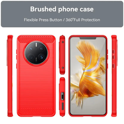 For Huawei Mate 50 Pro 4G Case Anti-Scratch TPU Phone Shell Carbon Fiber Texture Phone Protector