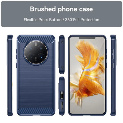 For Huawei Mate 50 Pro 4G Case Anti-Scratch TPU Phone Shell Carbon Fiber Texture Phone Protector