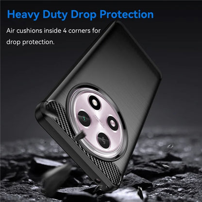 For Oppo A2 Pro 5G Case Shockproof TPU Shell Carbon Fiber Texture Cell Phone Cover