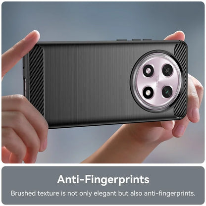 For Oppo A2 Pro 5G Case Shockproof TPU Shell Carbon Fiber Texture Cell Phone Cover