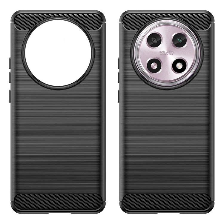 For Oppo A2 Pro 5G Case Shockproof TPU Shell Carbon Fiber Texture Cell Phone Cover