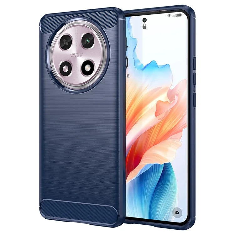 For Oppo A2 Pro 5G Case Shockproof TPU Shell Carbon Fiber Texture Cell Phone Cover