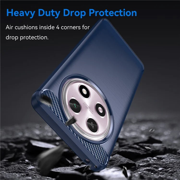 For Oppo A2 Pro 5G Case Shockproof TPU Shell Carbon Fiber Texture Cell Phone Cover