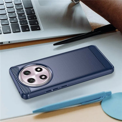 For Oppo A2 Pro 5G Case Shockproof TPU Shell Carbon Fiber Texture Cell Phone Cover