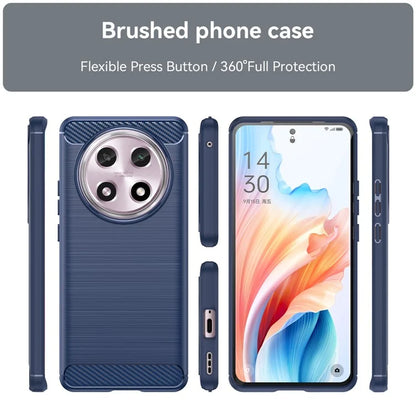 For Oppo A2 Pro 5G Case Shockproof TPU Shell Carbon Fiber Texture Cell Phone Cover