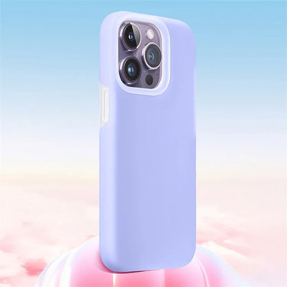 XUNDD Jelly Series For iPhone 14 Pro Max Case Liquid Silicone+PC Phone Back Cover