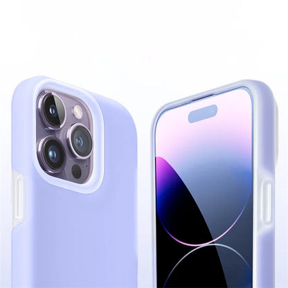XUNDD Jelly Series For iPhone 14 Pro Max Case Liquid Silicone+PC Phone Back Cover