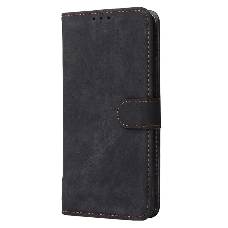 For Motorola Edge 40 Neo 5G Case PU Leather RFID Blocking Phone Cover with Strap
