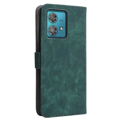 For Motorola Edge 40 Neo 5G Case PU Leather RFID Blocking Phone Cover with Strap