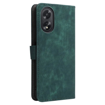 For Oppo A18 4G / A38 4G Leather Case RFID Blocking Wallet Phone Cover with Strap
