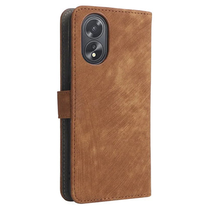 For Oppo A18 4G / A38 4G Leather Case RFID Blocking Wallet Phone Cover with Strap