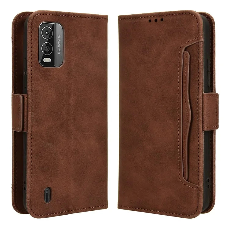 For Nokia C210 Case Multiple Card Slots PU Leather Wallet Phone Cover
