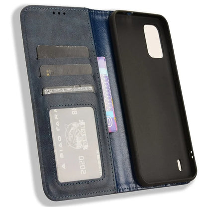 For Nokia C210 Case Wallet Retro PU Leather Protective Phone Cover