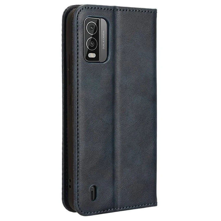For Nokia C210 Case Wallet Retro PU Leather Protective Phone Cover
