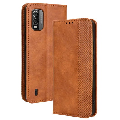 For Nokia C210 Case Wallet Retro PU Leather Protective Phone Cover