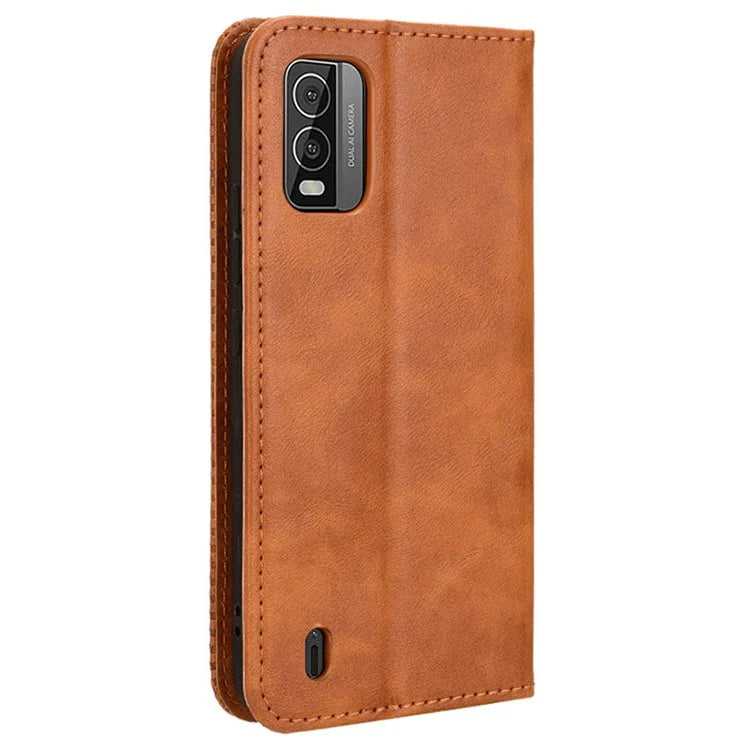 For Nokia C210 Case Wallet Retro PU Leather Protective Phone Cover