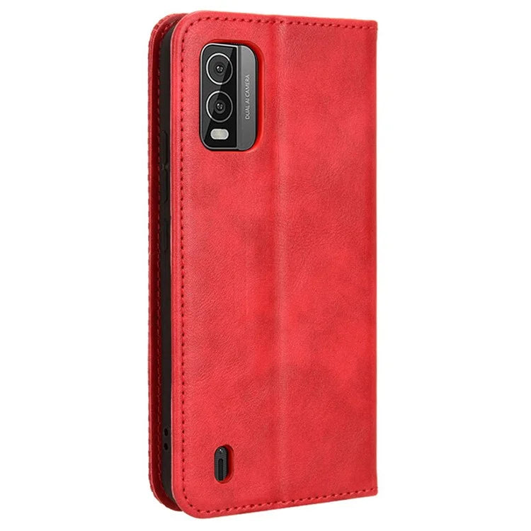 For Nokia C210 Case Wallet Retro PU Leather Protective Phone Cover