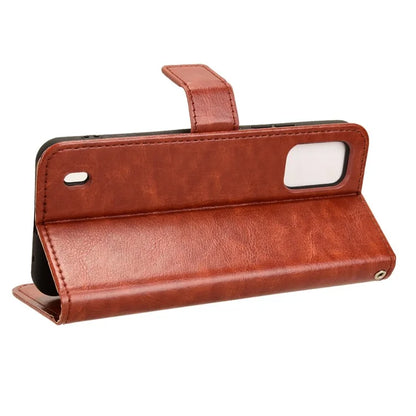 For Nokia C210 Leather Case Crazy Horse Texture Phone Wallet Cover