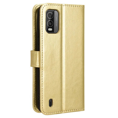 For Nokia C210 Leather Case Crazy Horse Texture Phone Wallet Cover