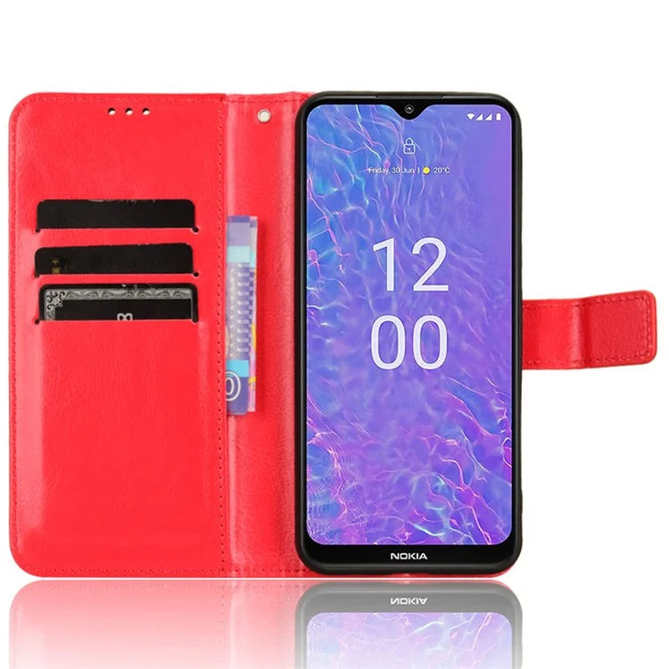 For Nokia C210 Leather Case Crazy Horse Texture Phone Wallet Cover