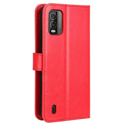 For Nokia C210 Leather Case Crazy Horse Texture Phone Wallet Cover