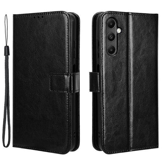 For Samsung Galaxy A05s 4G / M14 4G Case Crazy Horse Texture Stand Wallet Phone Cover