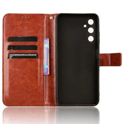 For Samsung Galaxy A05s 4G / M14 4G Case Crazy Horse Texture Stand Wallet Phone Cover