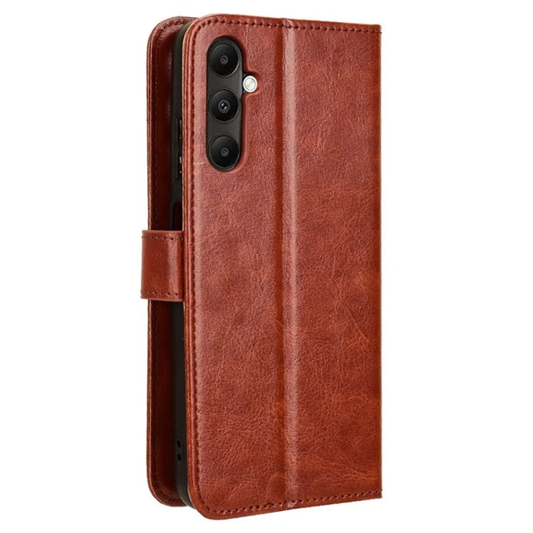 For Samsung Galaxy A05s 4G / M14 4G Case Crazy Horse Texture Stand Wallet Phone Cover