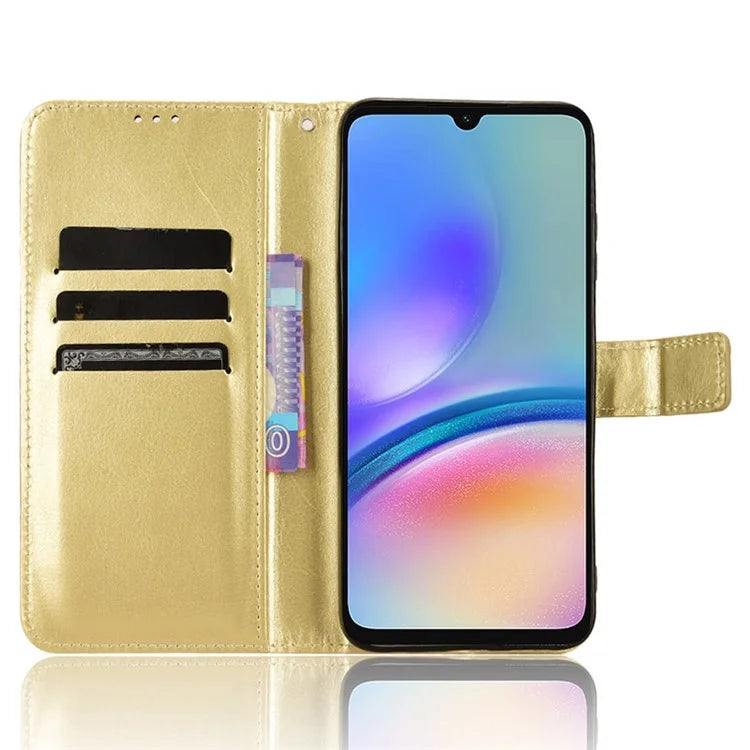 For Samsung Galaxy A05s 4G / M14 4G Case Crazy Horse Texture Stand Wallet Phone Cover