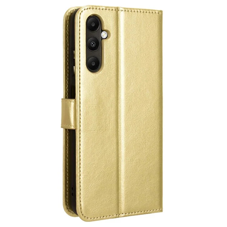 For Samsung Galaxy A05s 4G / M14 4G Case Crazy Horse Texture Stand Wallet Phone Cover