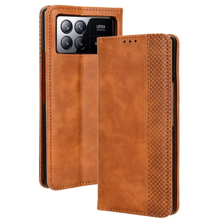 For Xiaomi Mix Fold 3 5G Folding Case Retro PU Leather Stand Phone Cover