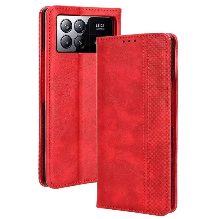 For Xiaomi Mix Fold 3 5G Folding Case Retro PU Leather Stand Phone Cover
