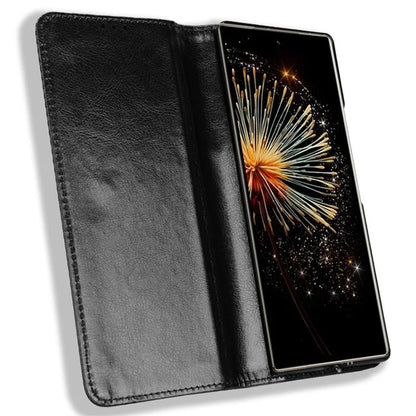 For Xiaomi Mix Fold 3 5G Folding Case Retro PU Leather Stand Phone Cover