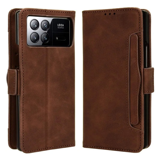 For Xiaomi Mix Fold 3 5G Leather Case Stand Wallet Folding Phone Cover