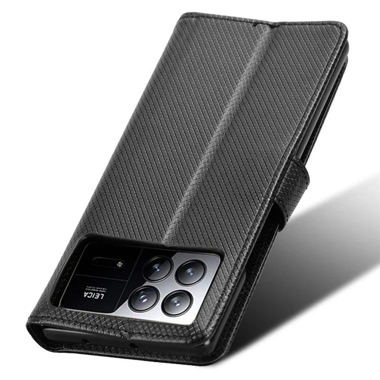 For Xiaomi Mix Fold 3 5G Phone Case Diamond Texture PU Leather Cover with Wallet