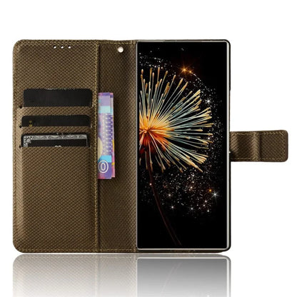 For Xiaomi Mix Fold 3 5G Phone Case Diamond Texture PU Leather Cover with Wallet