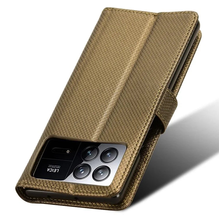 For Xiaomi Mix Fold 3 5G Phone Case Diamond Texture PU Leather Cover with Wallet
