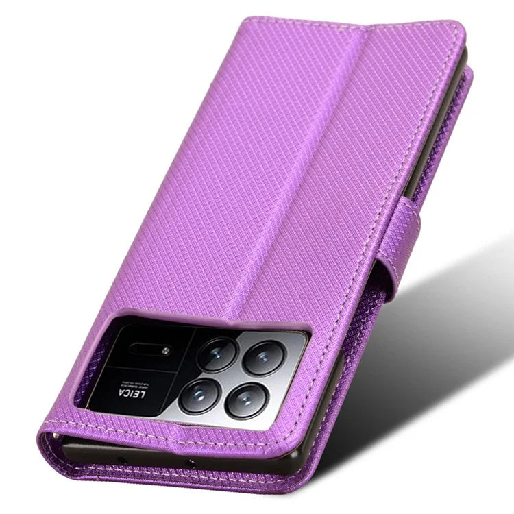 For Xiaomi Mix Fold 3 5G Phone Case Diamond Texture PU Leather Cover with Wallet