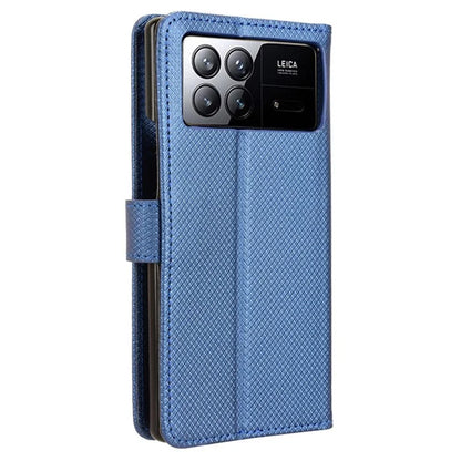 For Xiaomi Mix Fold 3 5G Phone Case Diamond Texture PU Leather Cover with Wallet
