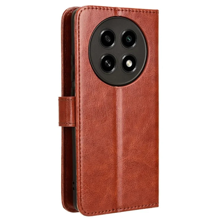For Oppo A2 Pro 5G Case Crazy Horse Texture PU Leather Wallet Phone Cover
